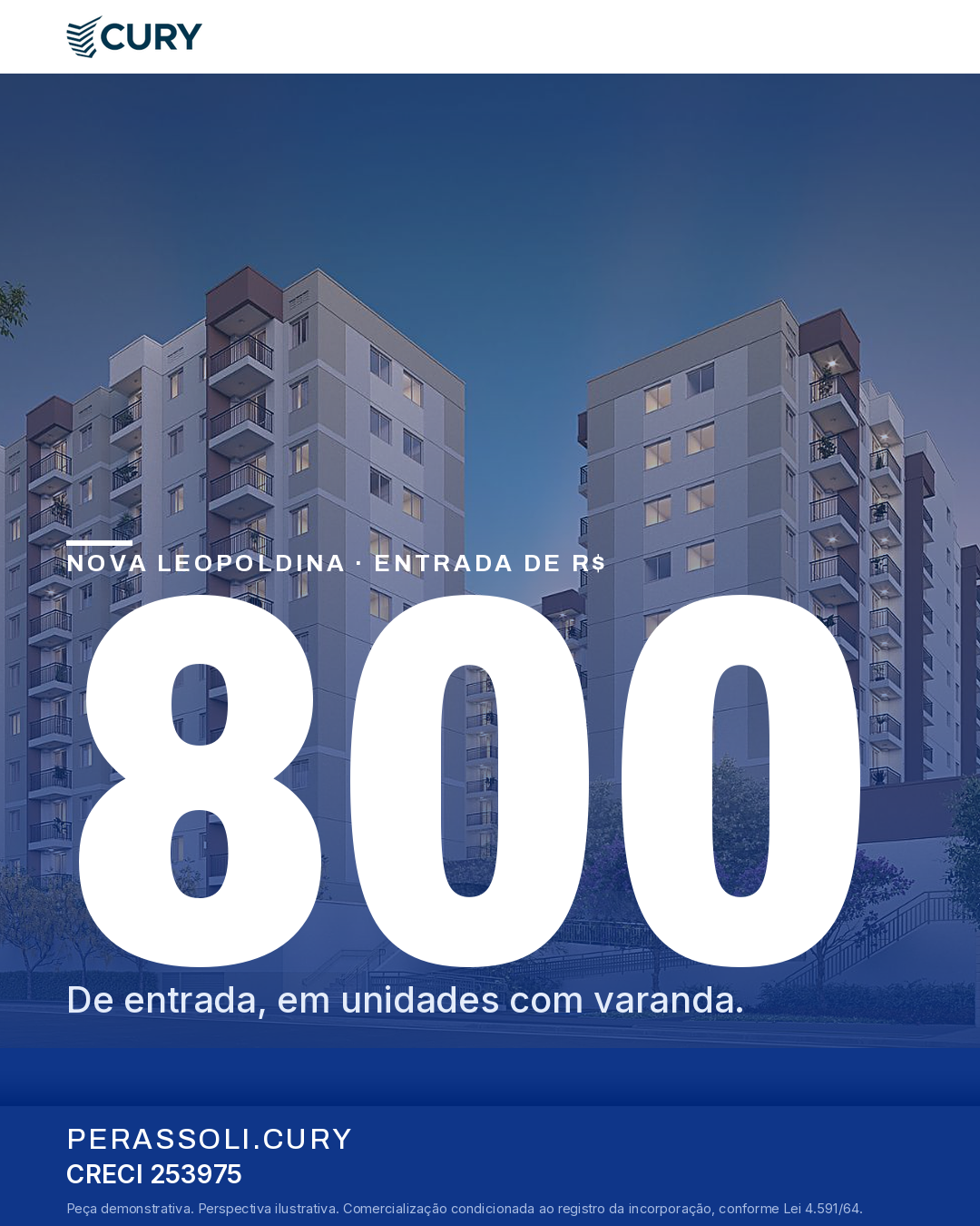 Card 1 de 5, gancho entrada R$ 800