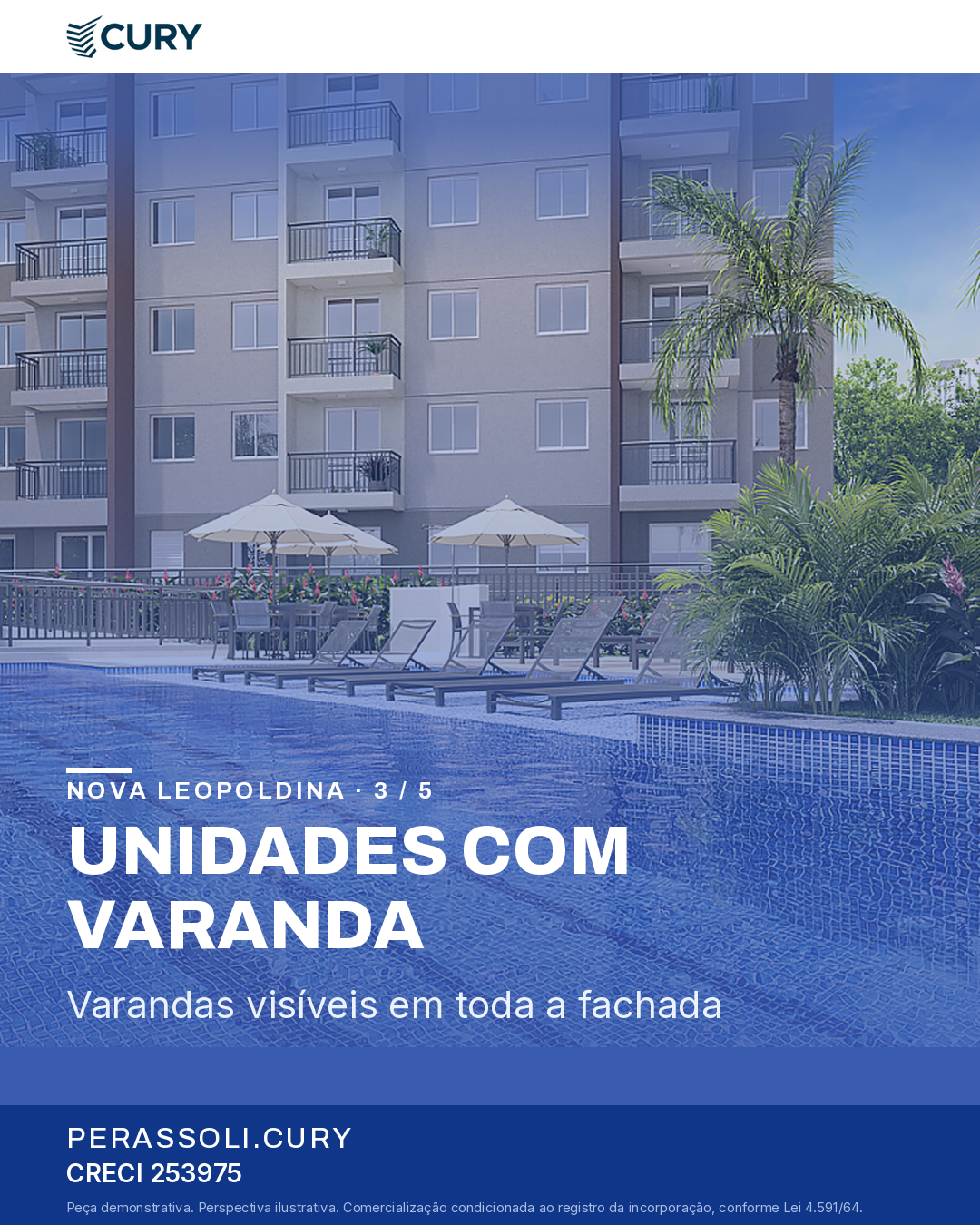 Card 3 de 5, unidades com varanda
