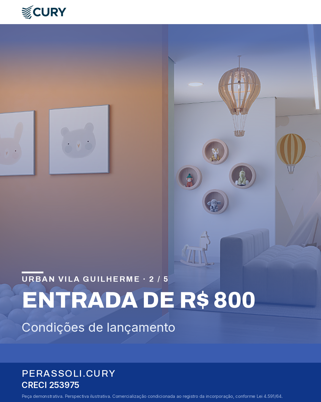 Card 2 de 5, entrada R$ 800